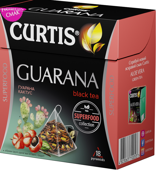 Чай чорний Curtis Guarana, 32.4 г (18 шт. х 1.8 г) (886257) - фото 1