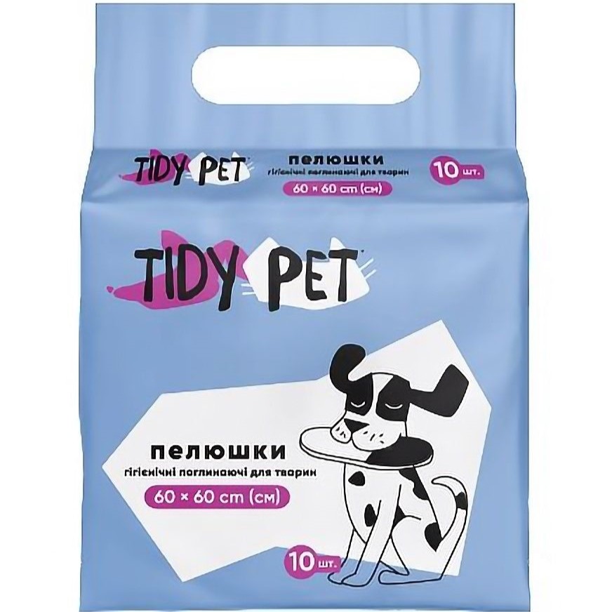 Впитывающие пеленки для животных Tidy Pet 60х60 см 10 шт. - фото 1