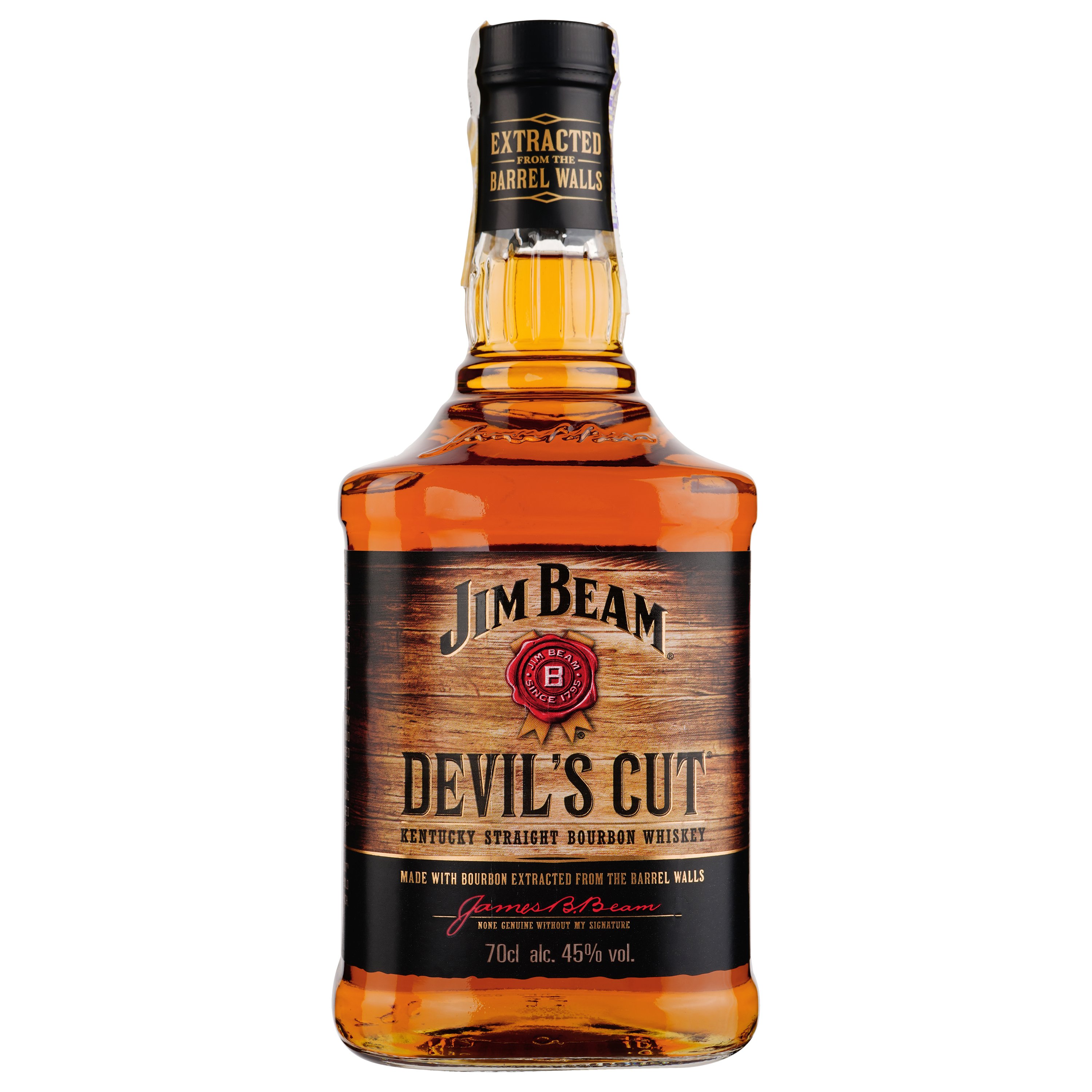 Виски Jim Beam Devil's Cut Kentucky Staright Bourbon Whiskey, 45%, 0,7 л - фото 1