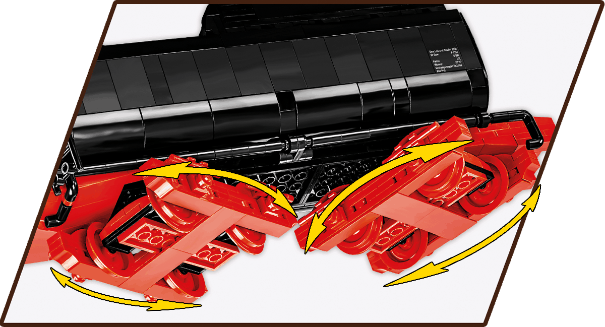 Конструктор Cobi Локомотив DR BR Class 52 Ексклюзивний набір масштаб 1:35, 2623 деталей (COBI-6280) - фото 8