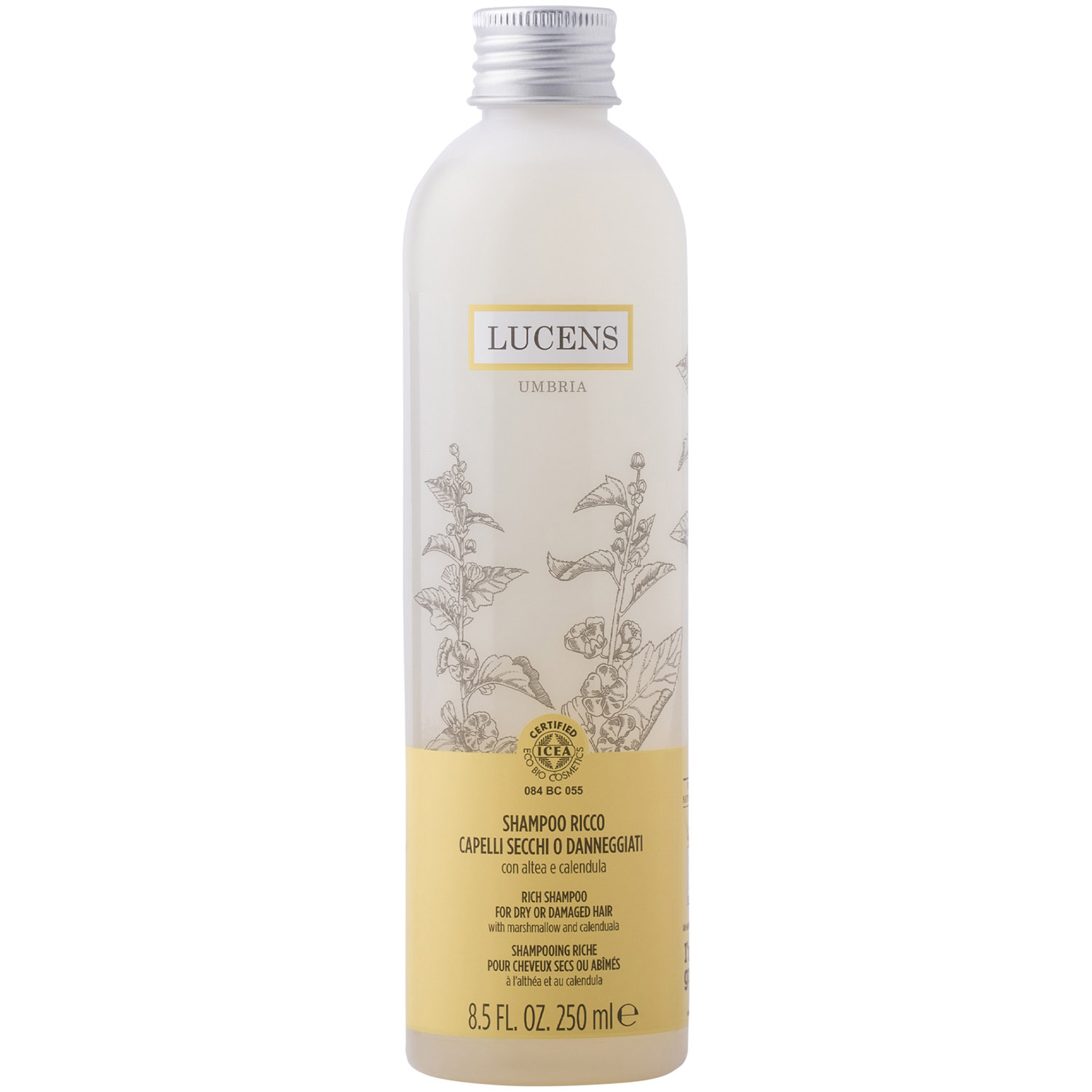 Шампунь Lucens Umbria Organic Rich Shampoo для сухих и поврежденных волос 250 мл (110429) - фото 1