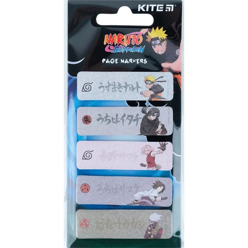 Закладки паперові Kite Naruto, 5х15х50 мм, 100 шт. (NR23-480) - фото 2