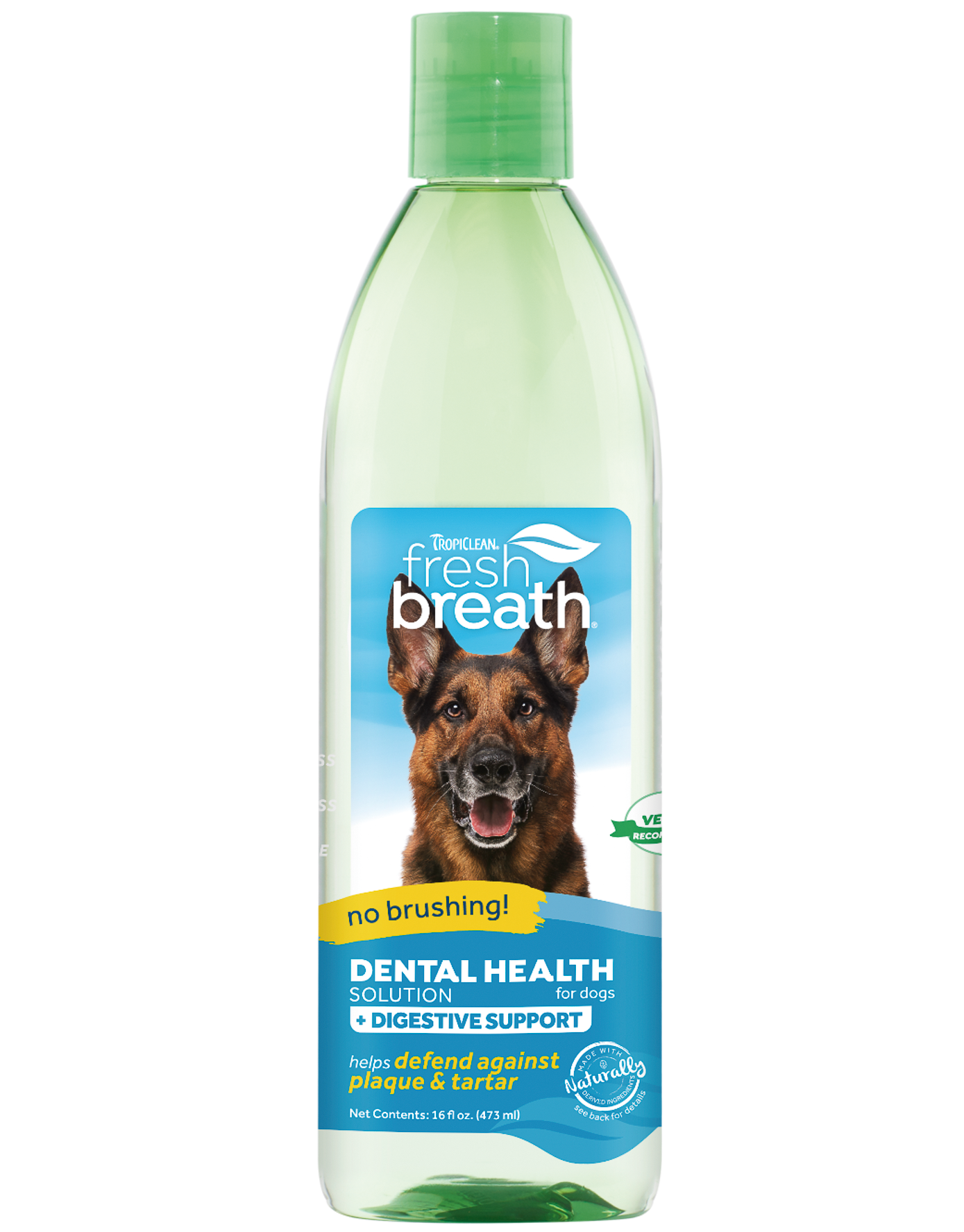 Фото - Ліки й вітаміни TropiClean Добавка у воду для собак  Fresh Breath Підтримка системи травлен 