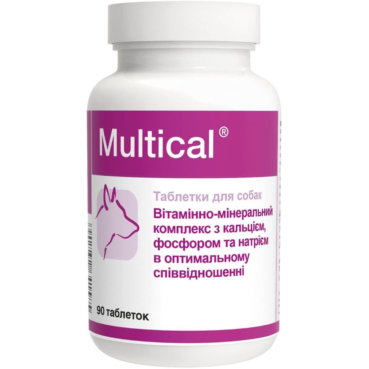 Витаминно-минеральная добавка Dolfos Multical для собак, 90 таблеток - фото 1