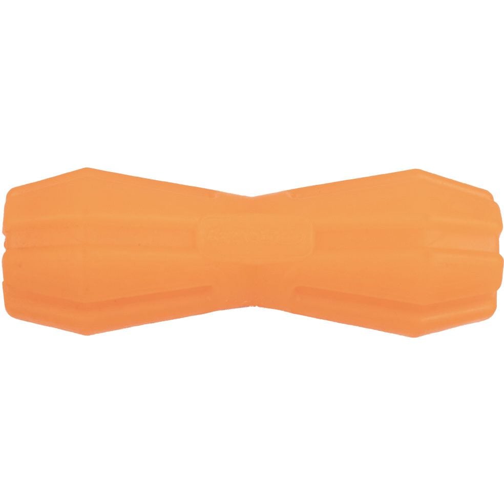 Іграшка для собак Agility гантель з отвором 12 см помаранчева - фото 1