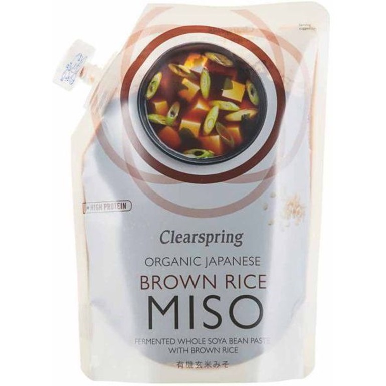 Паста Clearspring Мисо с коричневым рисом органическая 300 г - фото 1