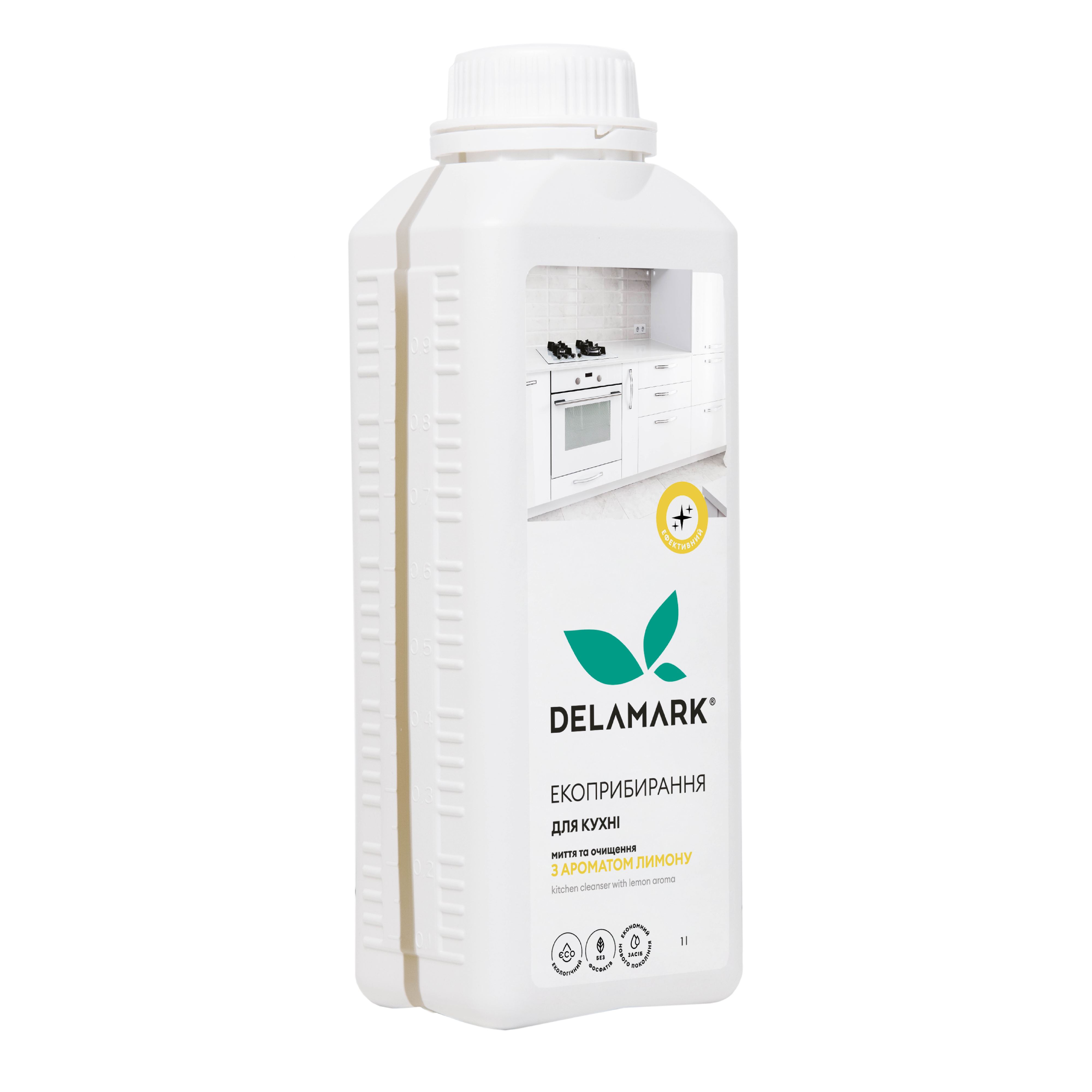 Универсальное средство для мытья кухни DeLaMark с ароматом лимона, 1 л - фото 1