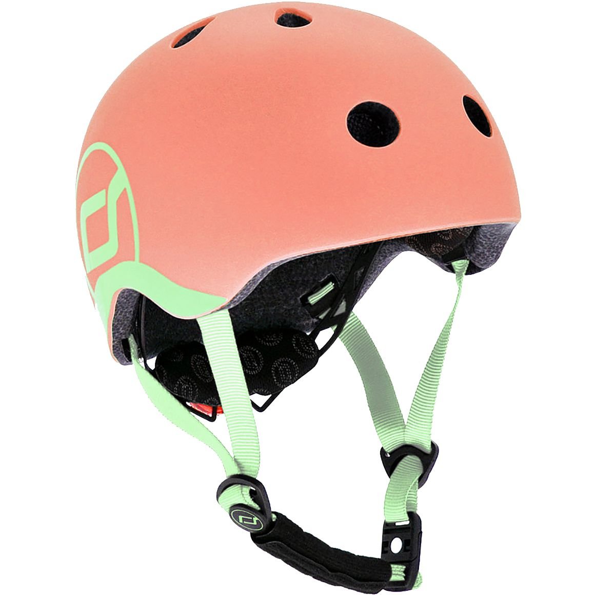 Шлем защитный Scoot and Ride, с фонариком, 51-55 см (S-M), персиковый (SR-181206-PEACH) - фото 1