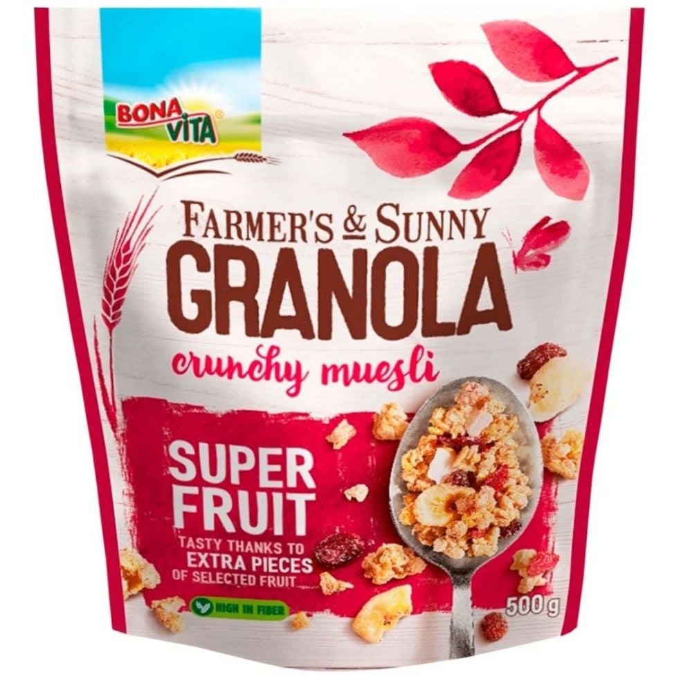 Гранола Bona Vita Super Fruit Фрукты 500 г - фото 1