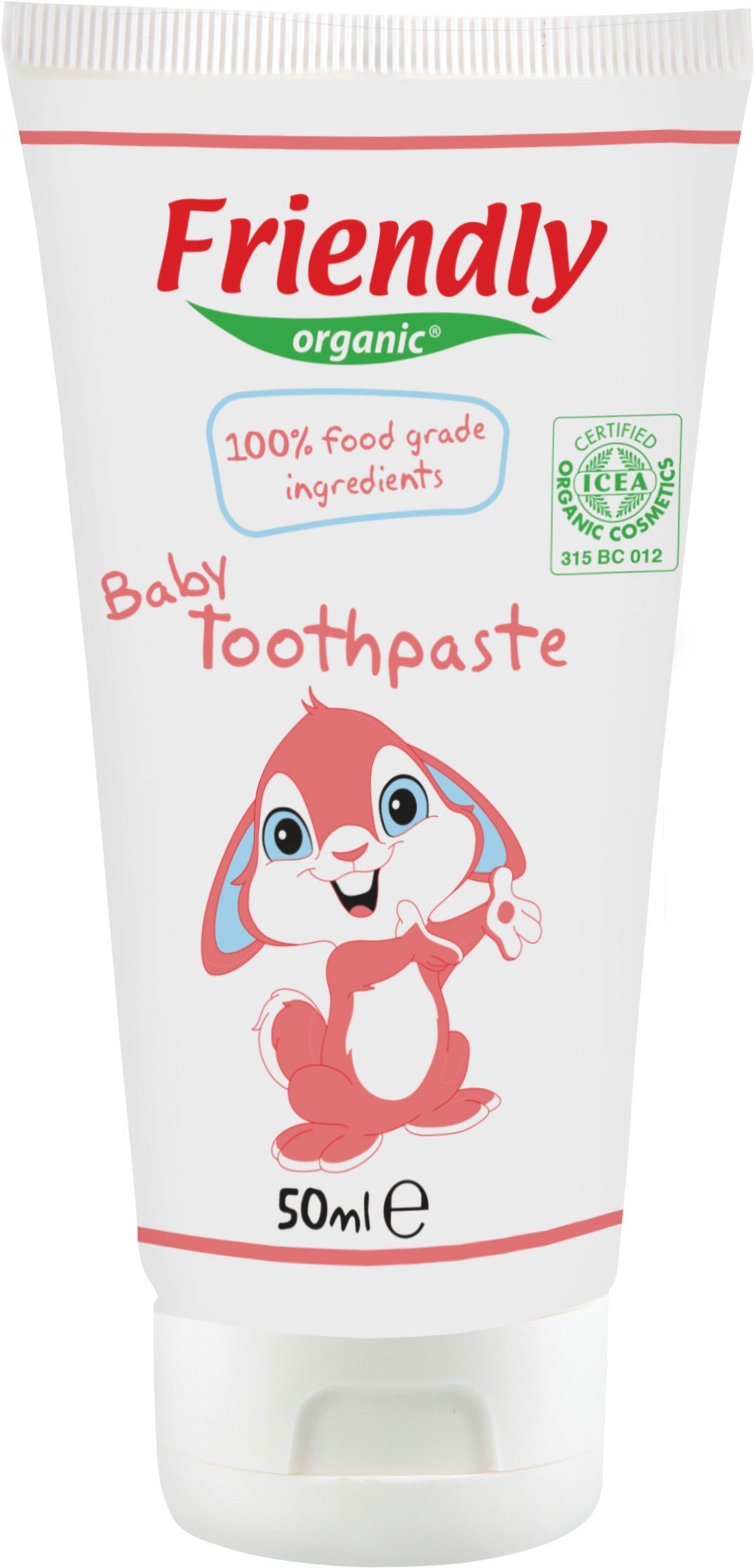 Органічна дитяча зубна паста Friendly Organic Baby Toothpaste, 50 мл - фото 1