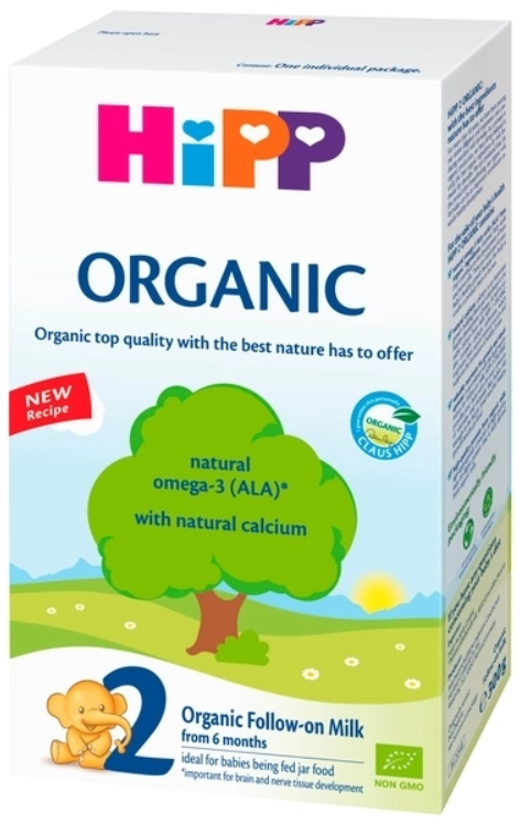 Органическая сухая молочная смесь HiPP Organic 2, 300 г - фото 1
