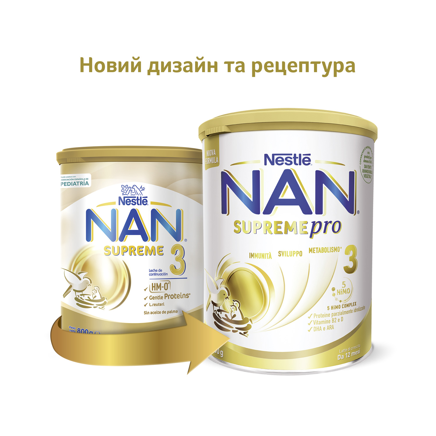 Суха молочна суміш NAN Supreme Pro 3, 800 г - фото 2