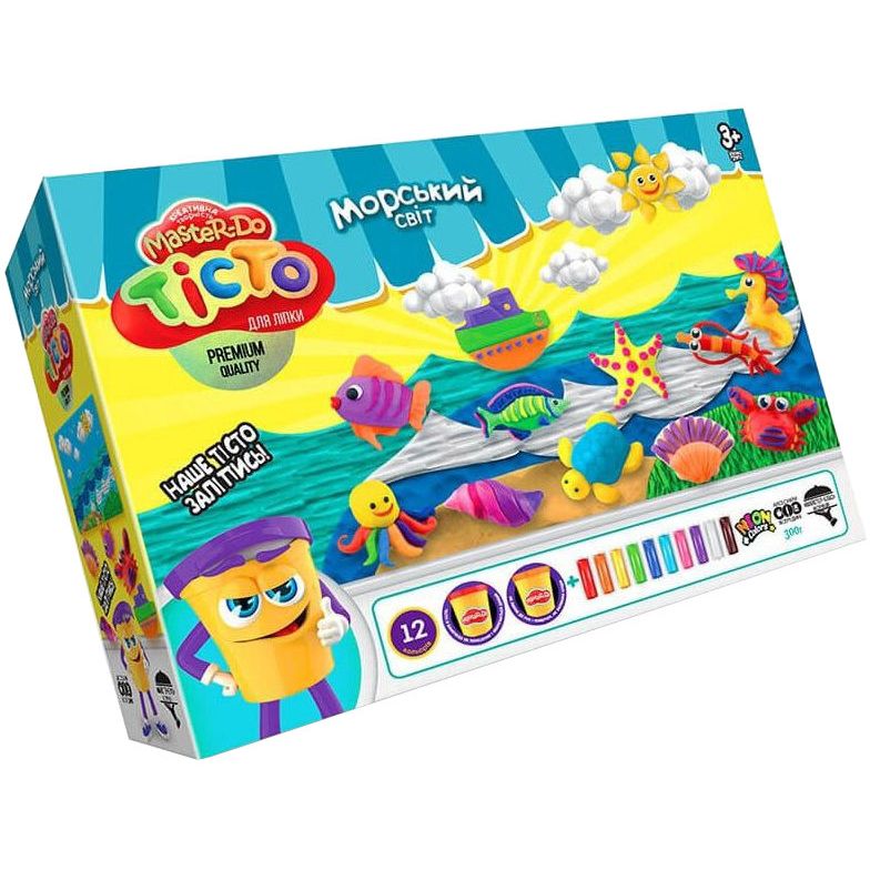 Набор для творчества Danko Toys Тесто для лепки Master Do Морской мир TMD-07-01U,02U,03U,04U рус - фото 1