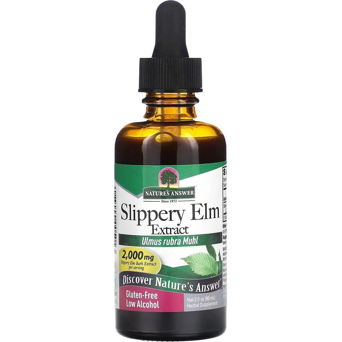 Слизький в'яз Nature's Answer Slippery Elm Extract 2000 мг 60 мл - фото 1