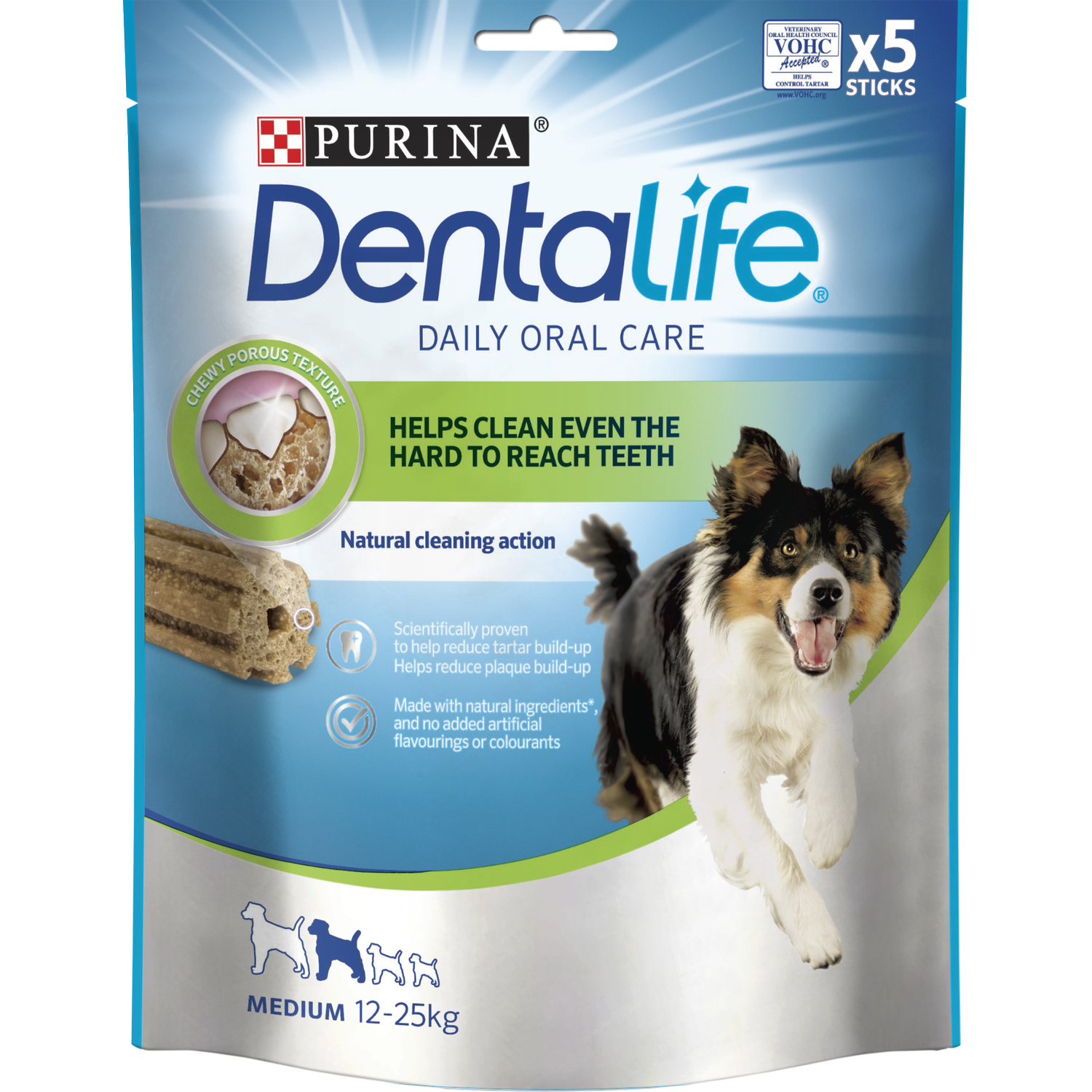 Ласощі для собак середніх порід DentaLife для здоров'я зубів і ясен, 115 г - фото 1