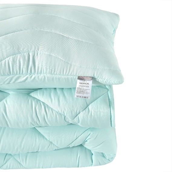 Одеяло с подушками Ideia Tropical, 210х140 см, ментоловый (8-32432) - фото 2