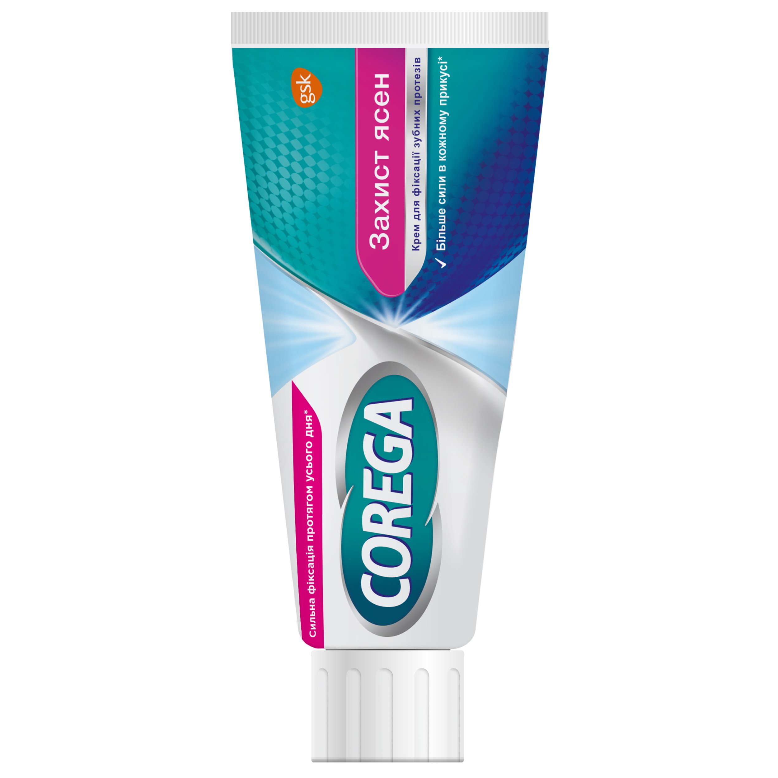 Крем для фіксації зубних протезів Corega Захист Десен, 40 мл - фото 3
