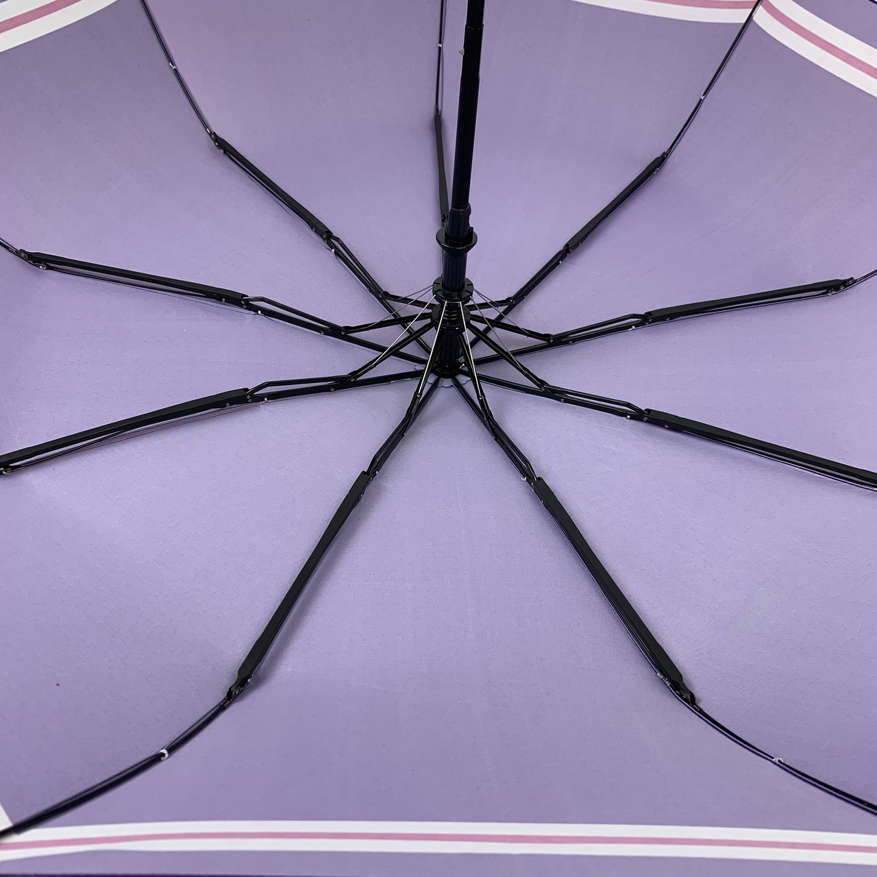 Женский складной зонтик полуавтомат The Best 97 см фиолетовый - фото 4
