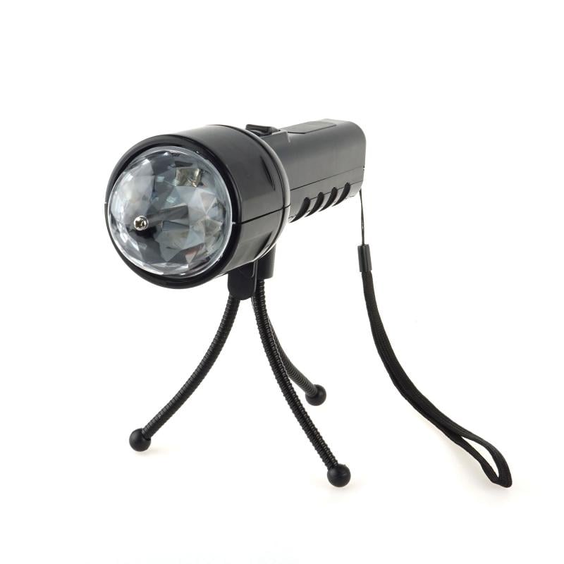 Светодиодный проектор-фонарик Supretto со штативом, цветной (5241) - фото 1