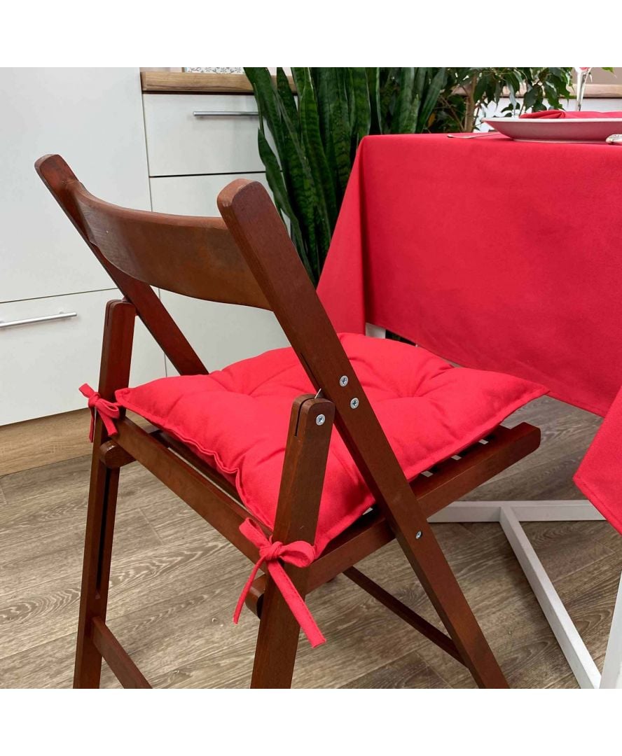 Подушка на стул Прованс, 40х40 см, красный (17655) - фото 3