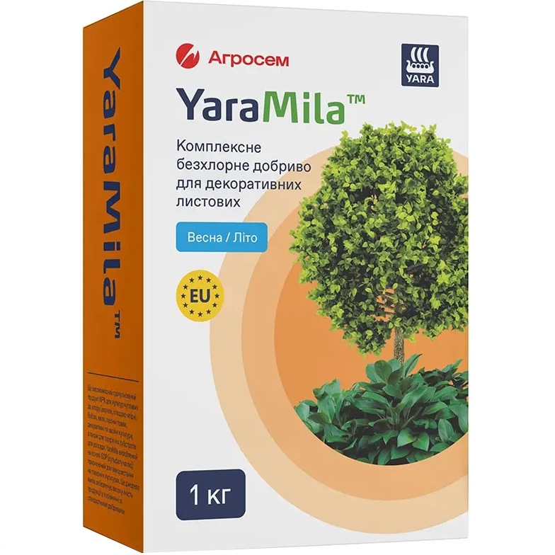 Комплексное бесхлорное удобрение YaraMila для декоративных листовых Весна-Лето 1 кг (10509224) - фото 1