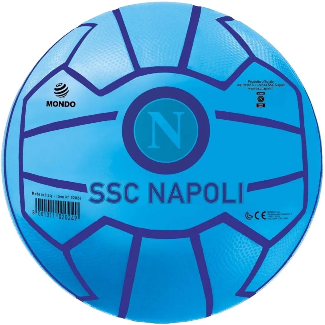 Футбольный мяч Mondo SSC Napoli, 23 см (2024) - фото 1