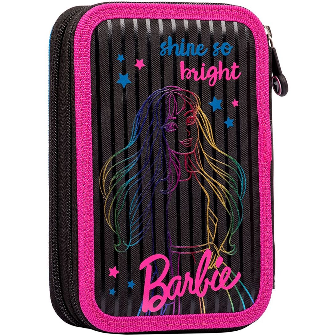 Пенал жесткий Yes HP-01 Barbie, 13х21х4 см, синий с розовым (533089) - фото 3