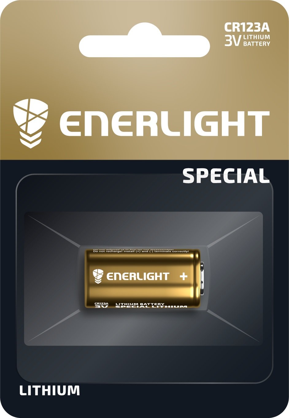 Батарейка Enerlight Lithium CR 123A, 1 шт. (71230101) - фото 1