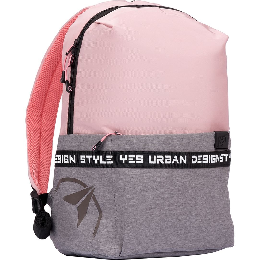 Рюкзак Yes T-105 Rose, сірий з рожевим (556315) - фото 2