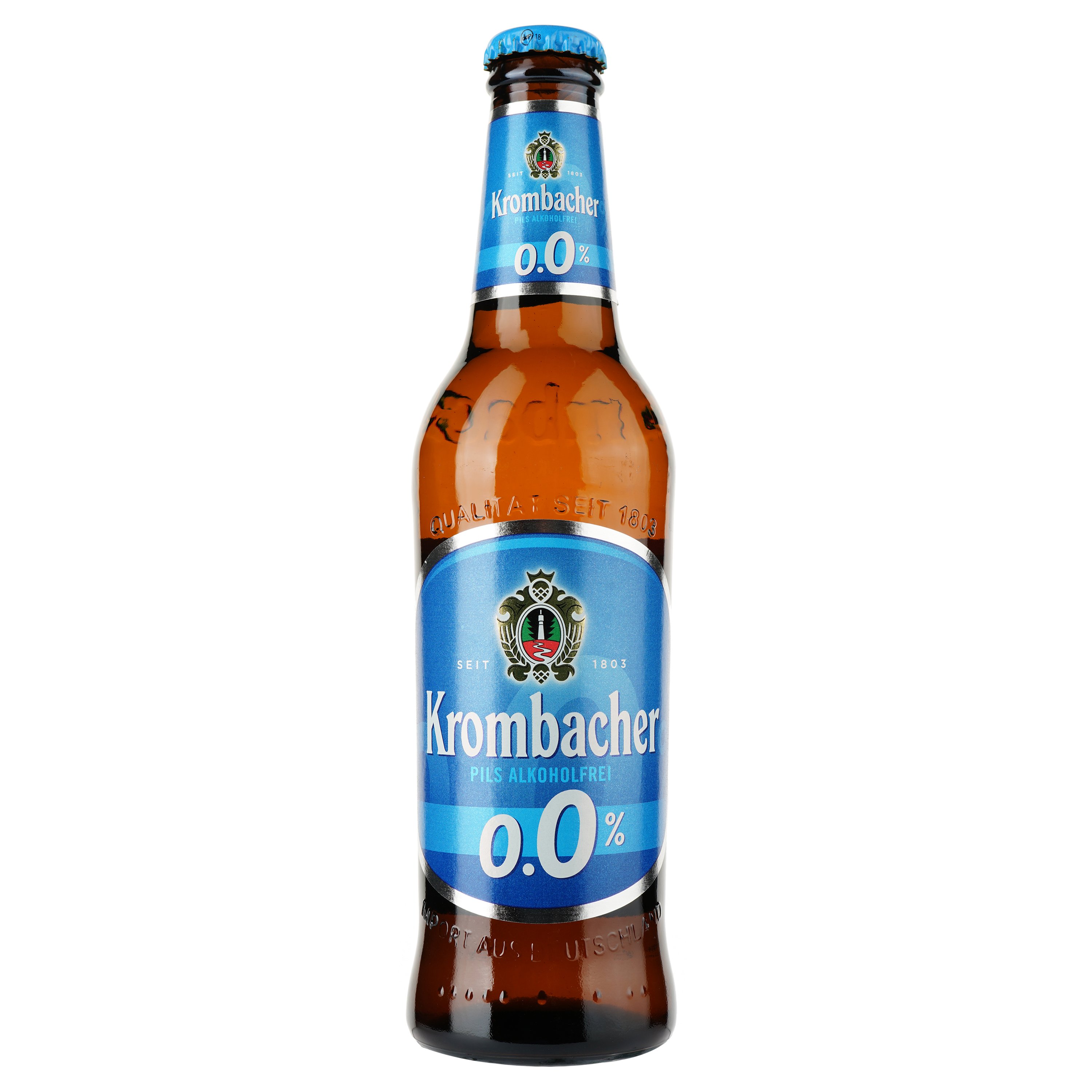 Пиво безалкогольное Krombacher Alkoholfrei, светлое, фильтрованное, 0,5%, 0,33 л - фото 1
