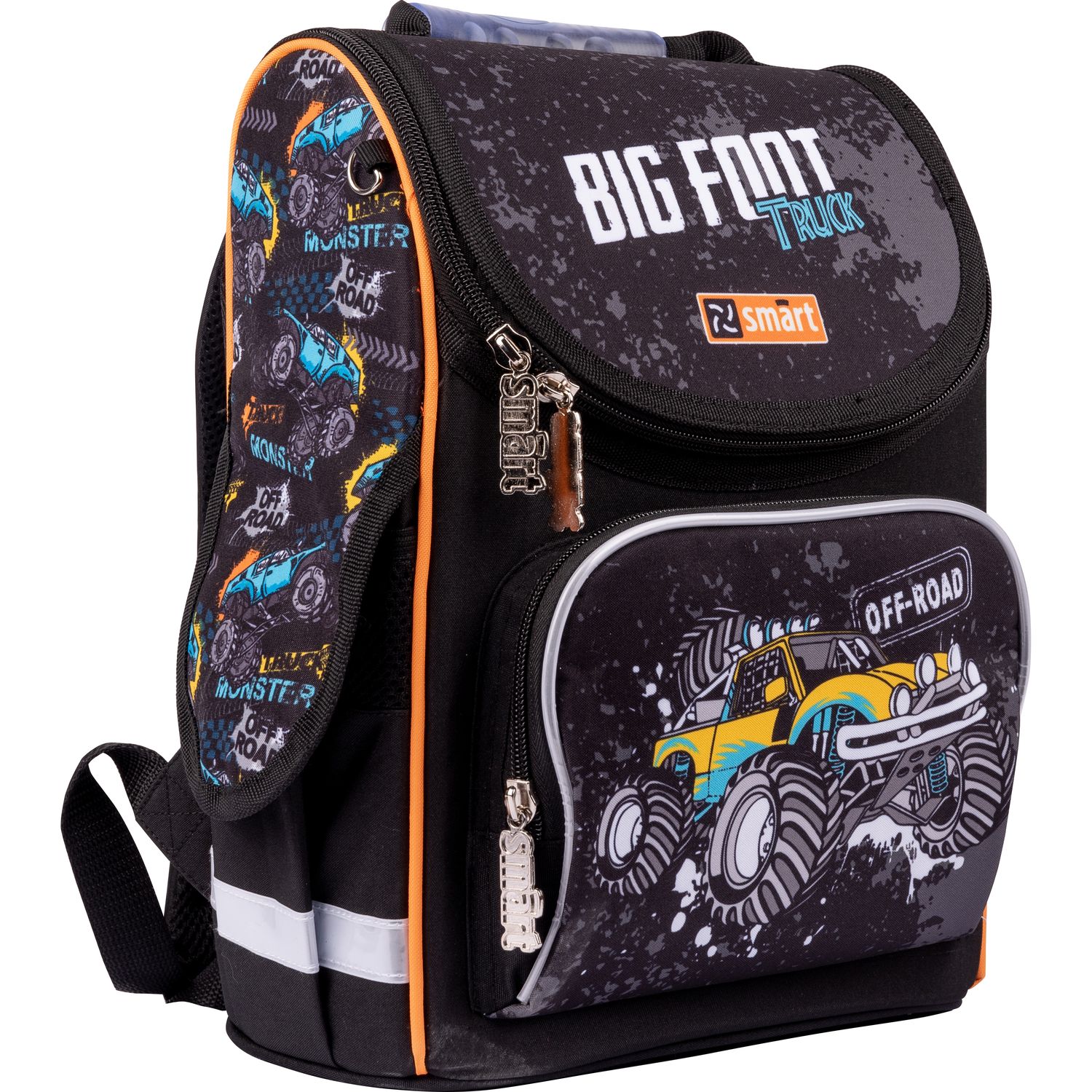 Рюкзак шкільний каркасний Smart PG-11 Big Foot, чорний (559009) - фото 2
