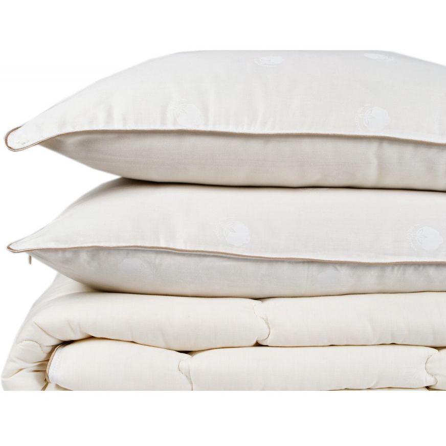 Ковдра з подушками Karaca Home Cotton, 215х195 см, молочна (svt-2000022291071) - фото 2
