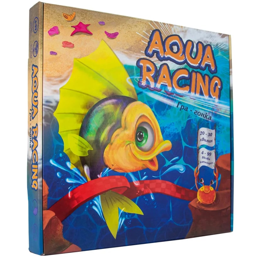 Настільна гра Strateg Aqua racing, укр. мова (30416) - фото 1
