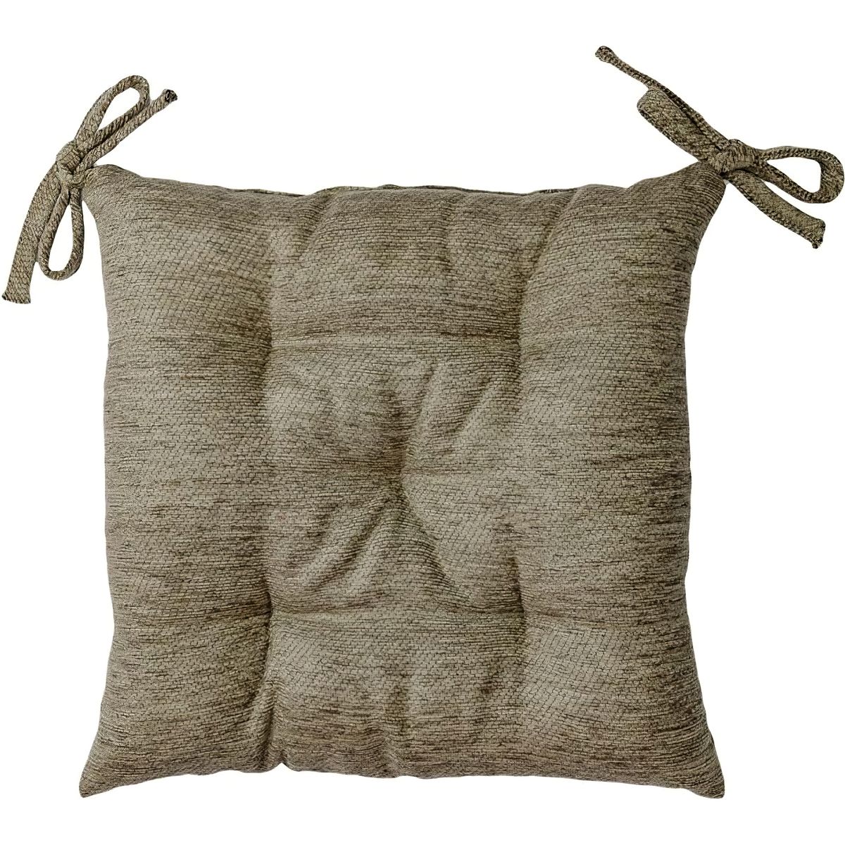 Подушка для стільця Прованс Chenilla сіра 40x40 см (34855) - фото 1