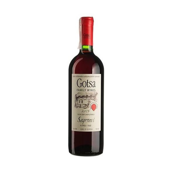 Вино Gotsa Family Wines Saperavi Rose, розовое, сухое, 0,75 л - фото 1