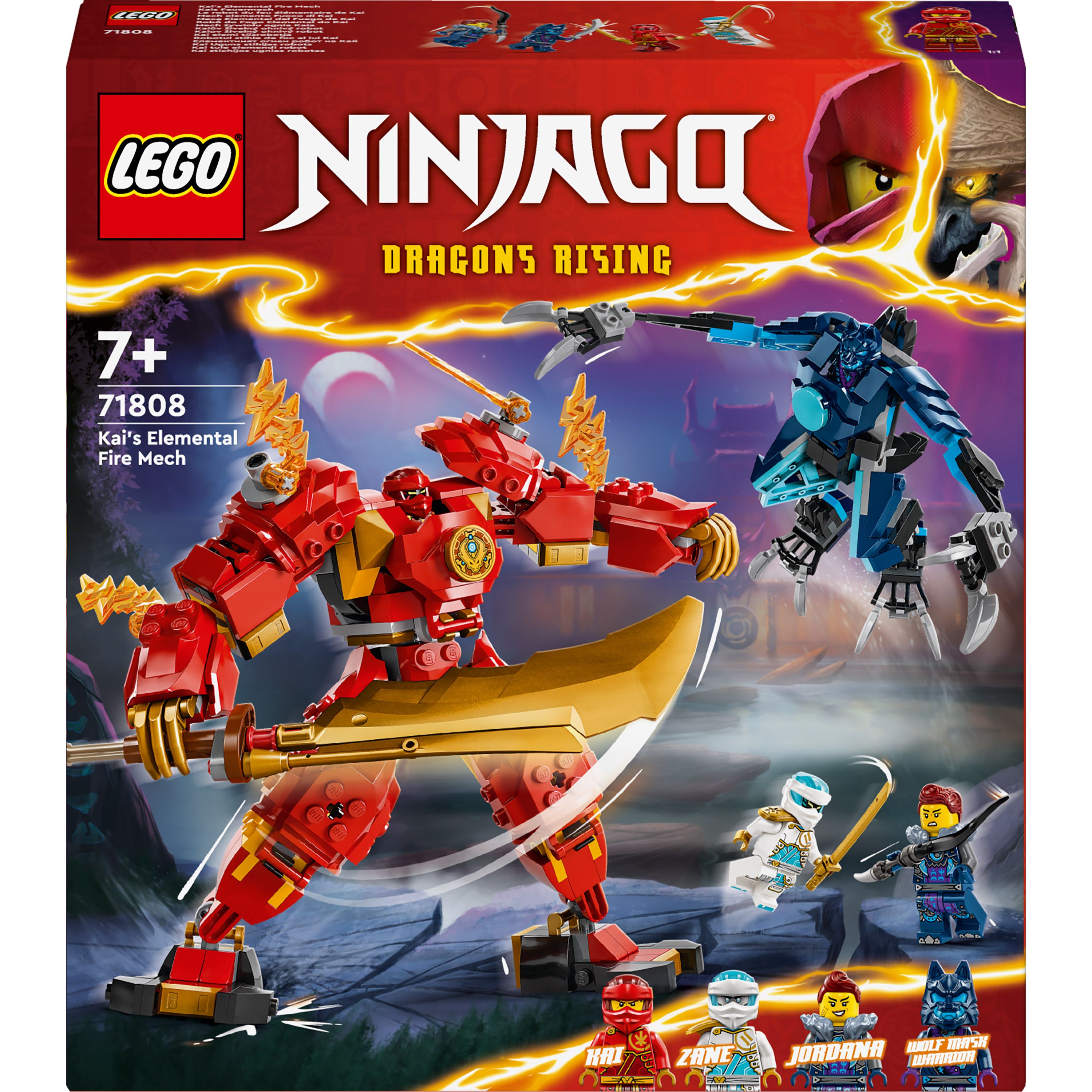 Конструктор LEGO Ninjago Робот огненной стихии Кая 322 детали (71808) - фото 1