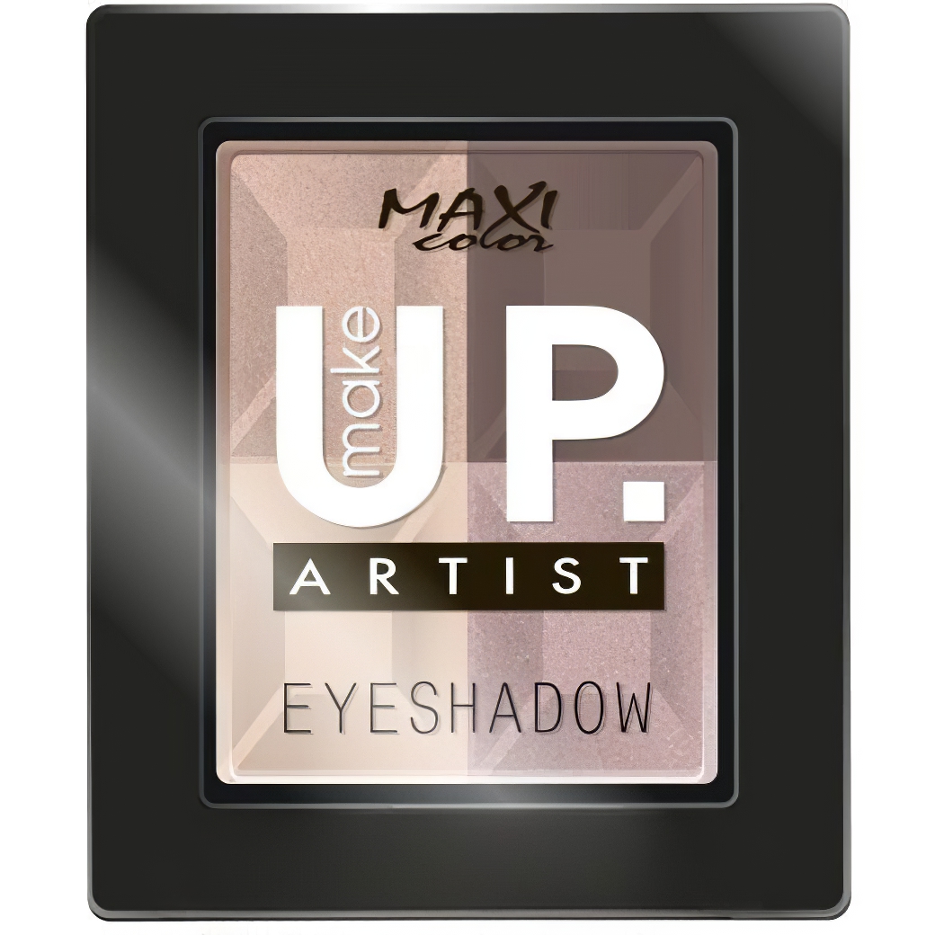 Тени для век Maxi Color Make Up Artist Eyeshadow 4 в 1 тон 01 (Ягодное пралине) 8 г - фото 1