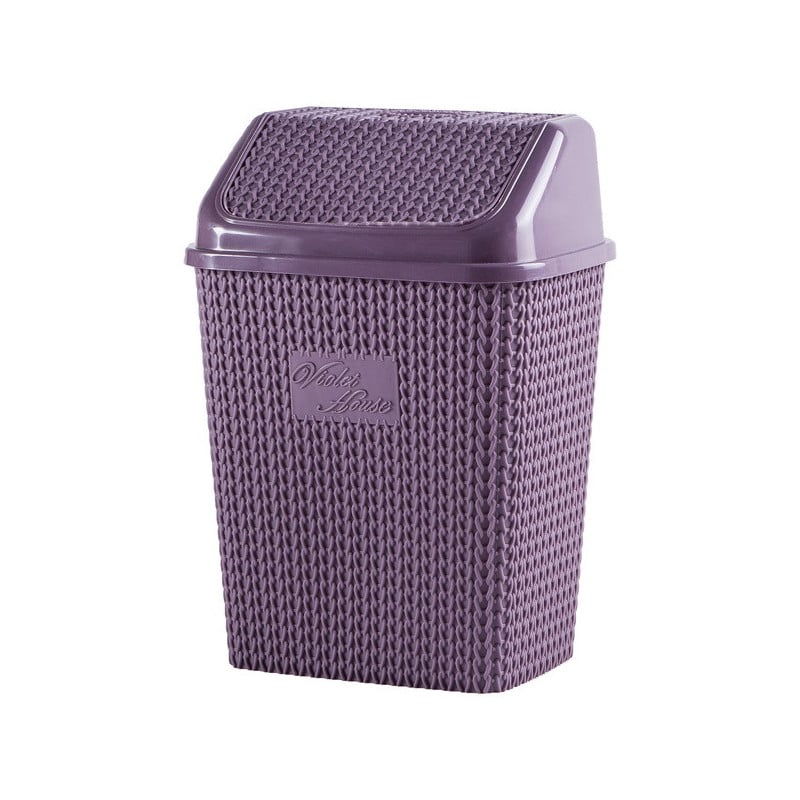 Корзина для мусора Violet House Виолетта Plum, 10 л, фиолетовый (0026 Виолетта PLUM 10 л) - фото 1