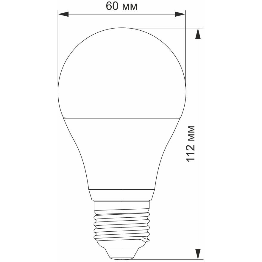 Світлодіодна лампа LED Videx A60e 10W E27 4100K з сенсором освітленості (VL-A60e-10274-N) - фото 3