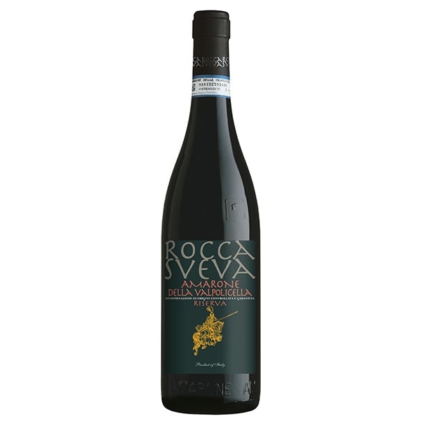 Вино Cantina di Soave Rocca Sveva Amarone della Valpolicella Riserva, червоне, сухе, 14,5%, 0,375 л (8000019029918) - фото 1