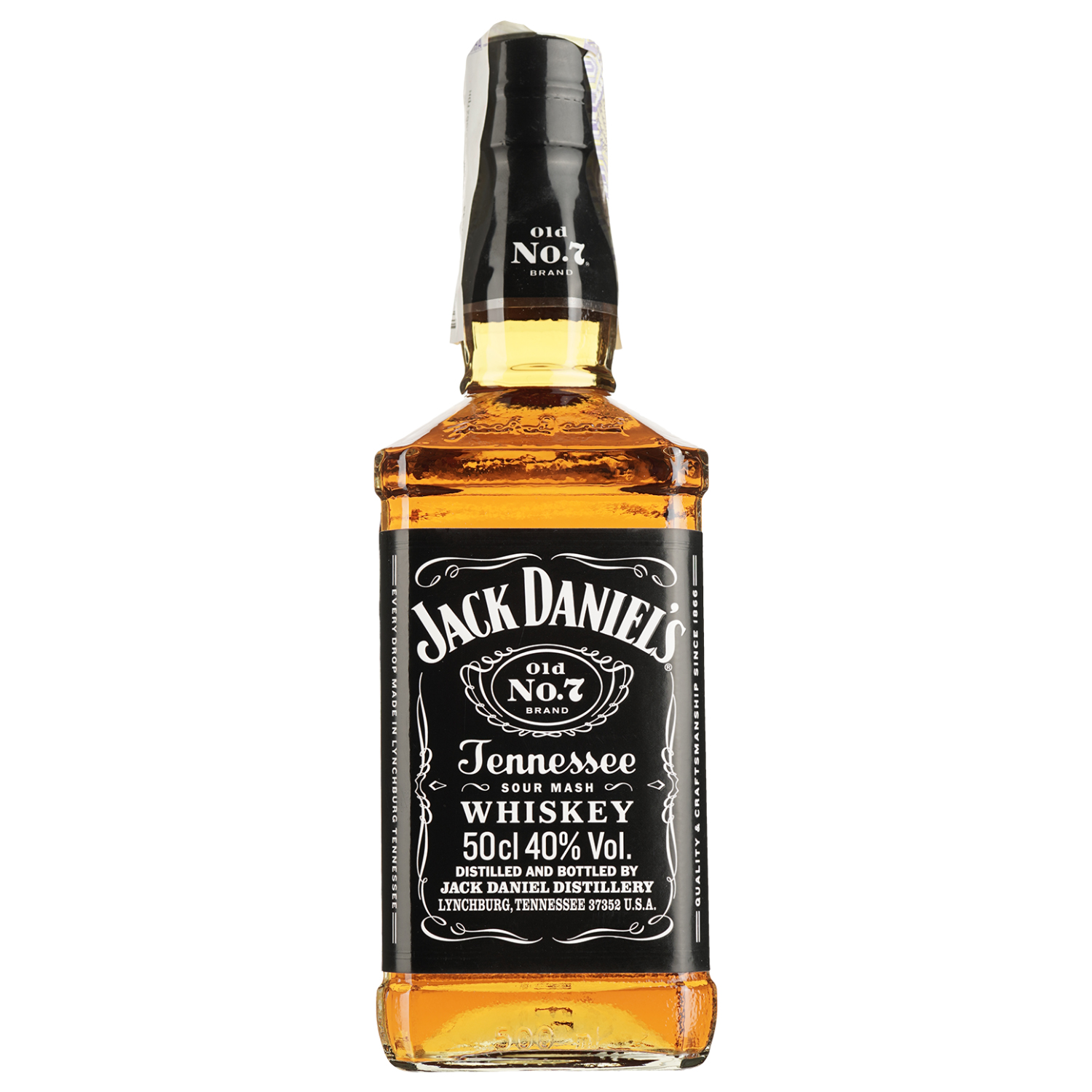 Виски Jack Daniel's Tennessee Old No.7, 40%, 0,5 л (32967) - фото 1