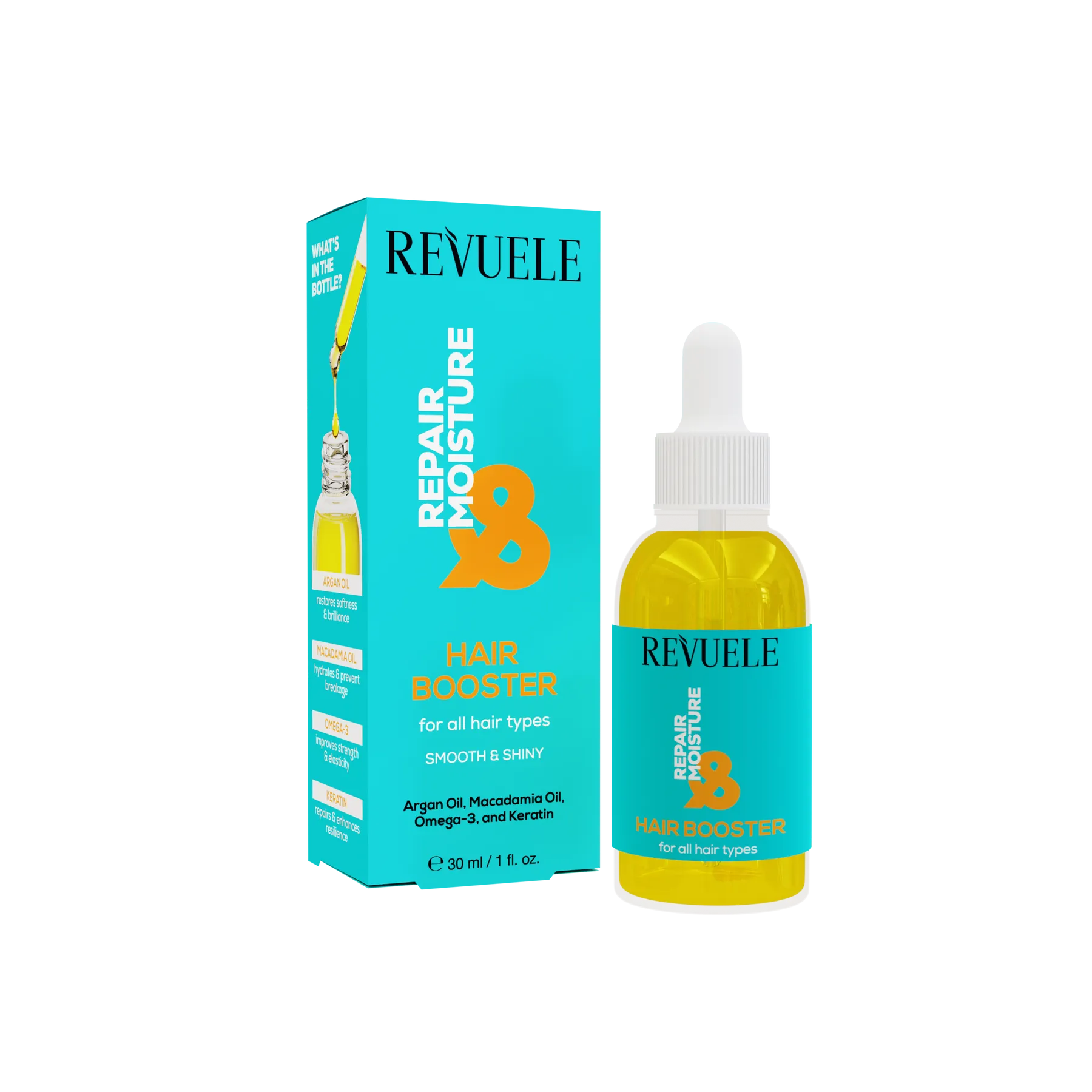 Бустер для відновлення та зволоження волосся Revuele Repair & Moisture 30 мл - фото 1