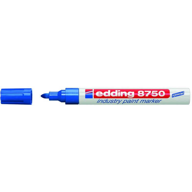 Лаковый маркер Edding Industry Paint конусообразный 2-4 мм синий (e-8750/03) - фото 1