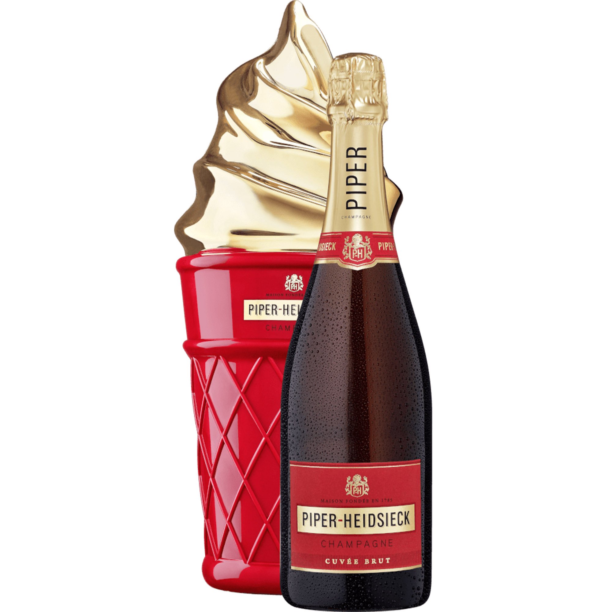 Шампанське Piper-Heidsieck Champagne Cuvee Brut Ice-cream gift box біле брют 0.75 л в подарунковій коробці - фото 2