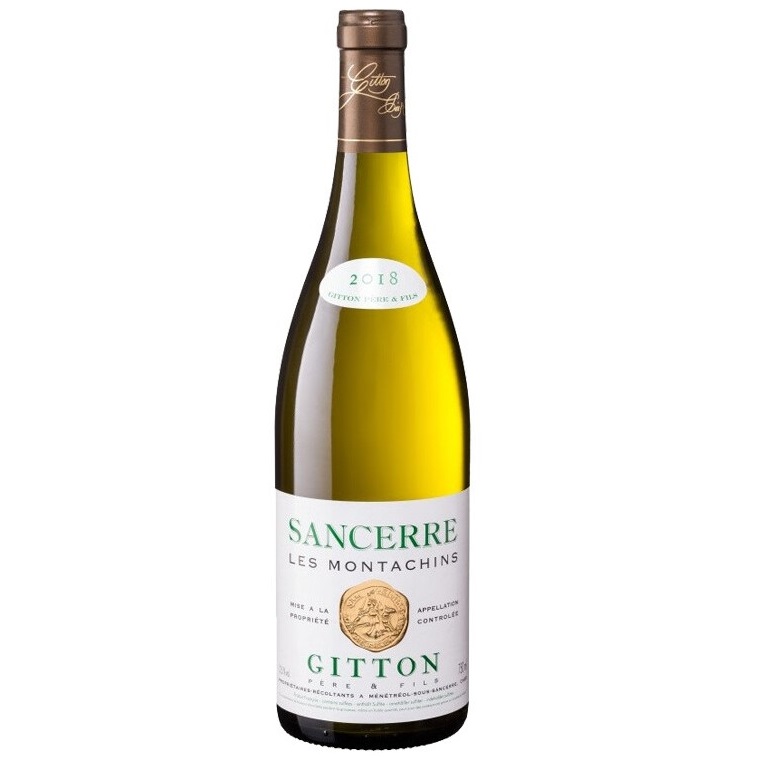 Вино Gitton Sancerre Les Montachins 2018, белое, сухое, 12%, 0,75 л (1218210) - фото 1