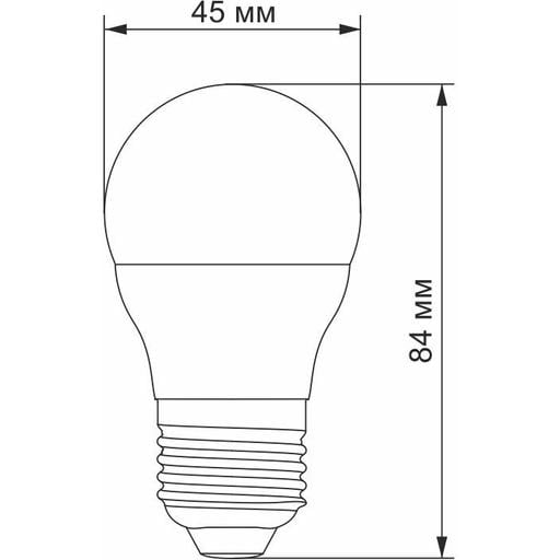 Світлодіодна лампа LED Videx G45e 7W E27 3000K (VL-G45e-07273) - фото 4
