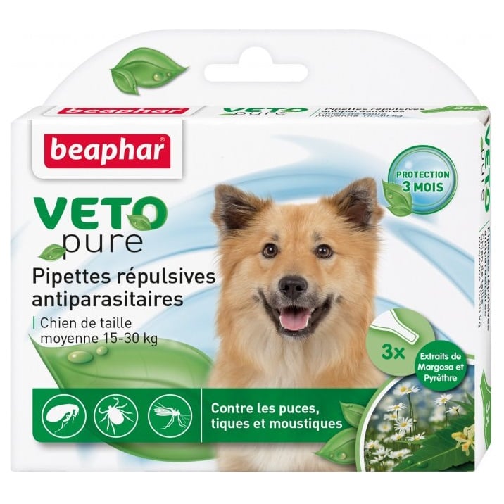 Натуральні протипаразитарні краплі Beaphar BIO Spot on для собак, 15-30 кг, 3 піпетки (15613) - фото 1