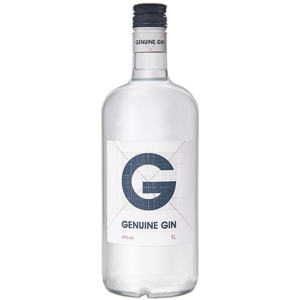 Джин Genuine Gin, 47%, 1 л - фото 1