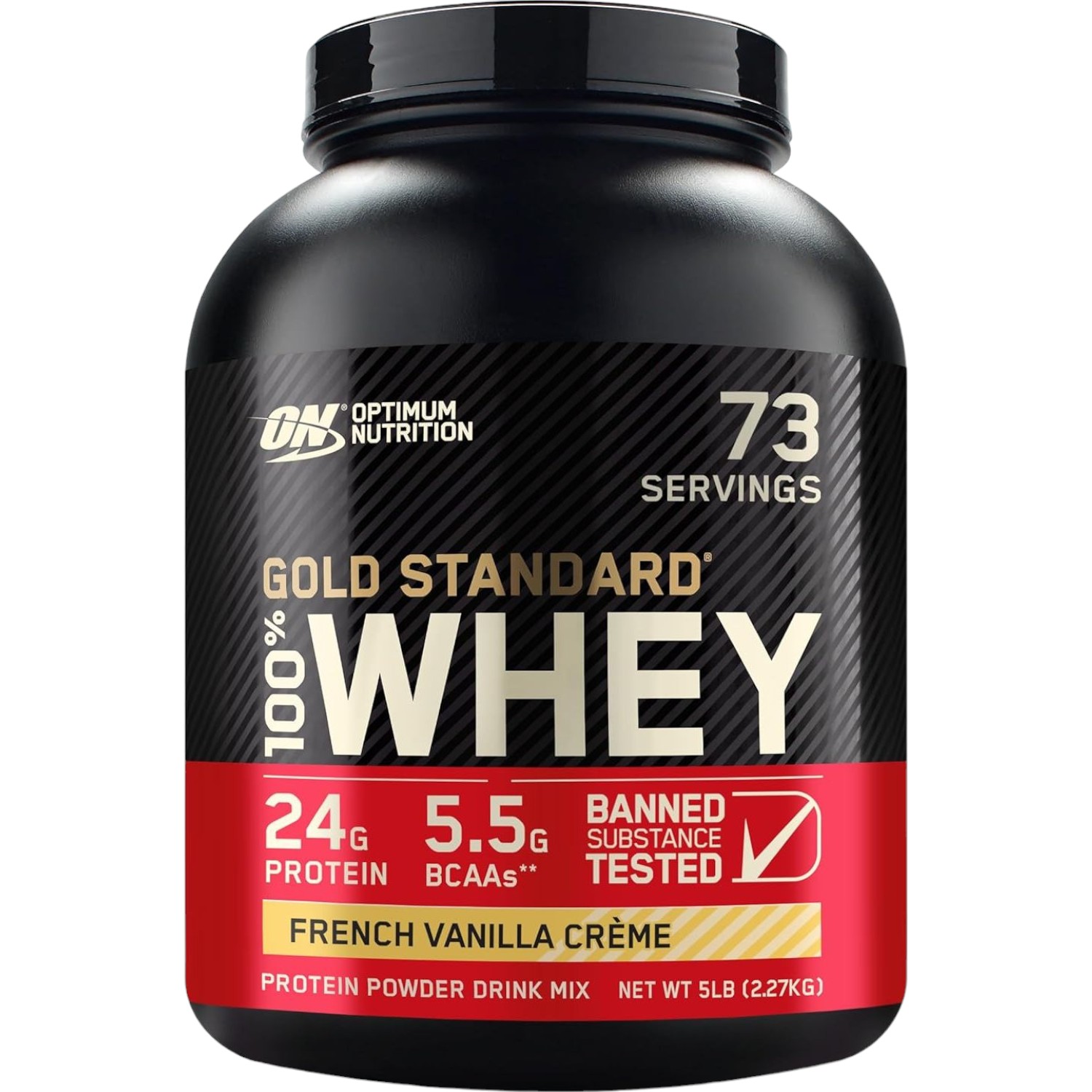 Сывороточный протеин Optimum Nutrition Whey Gold Standard French vanilla 2.27 кг - фото 1