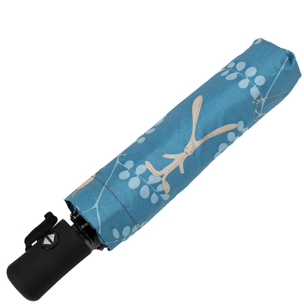 Женский складной зонтик полный автомат Eterno 98 см голубая - фото 4